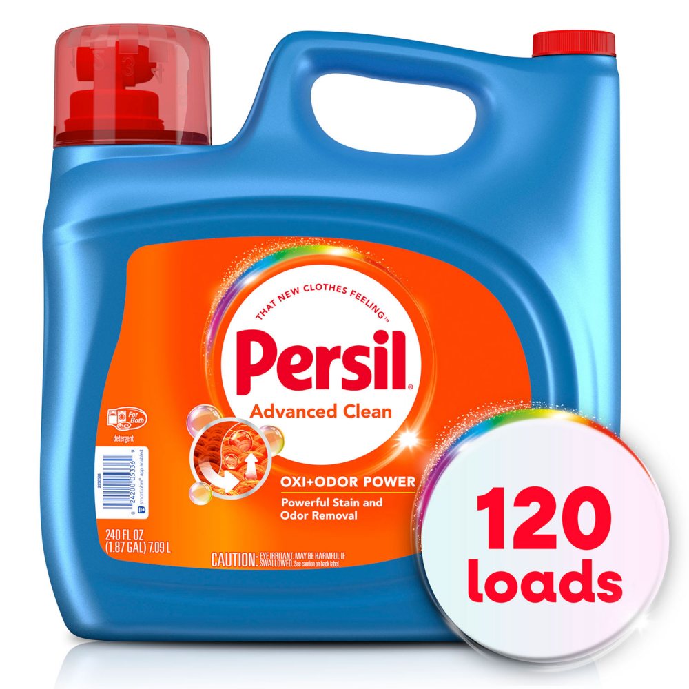 Persil OXI + Odor Power Liquid Laundry Detergent, 120 loads, 240 fl. oz.