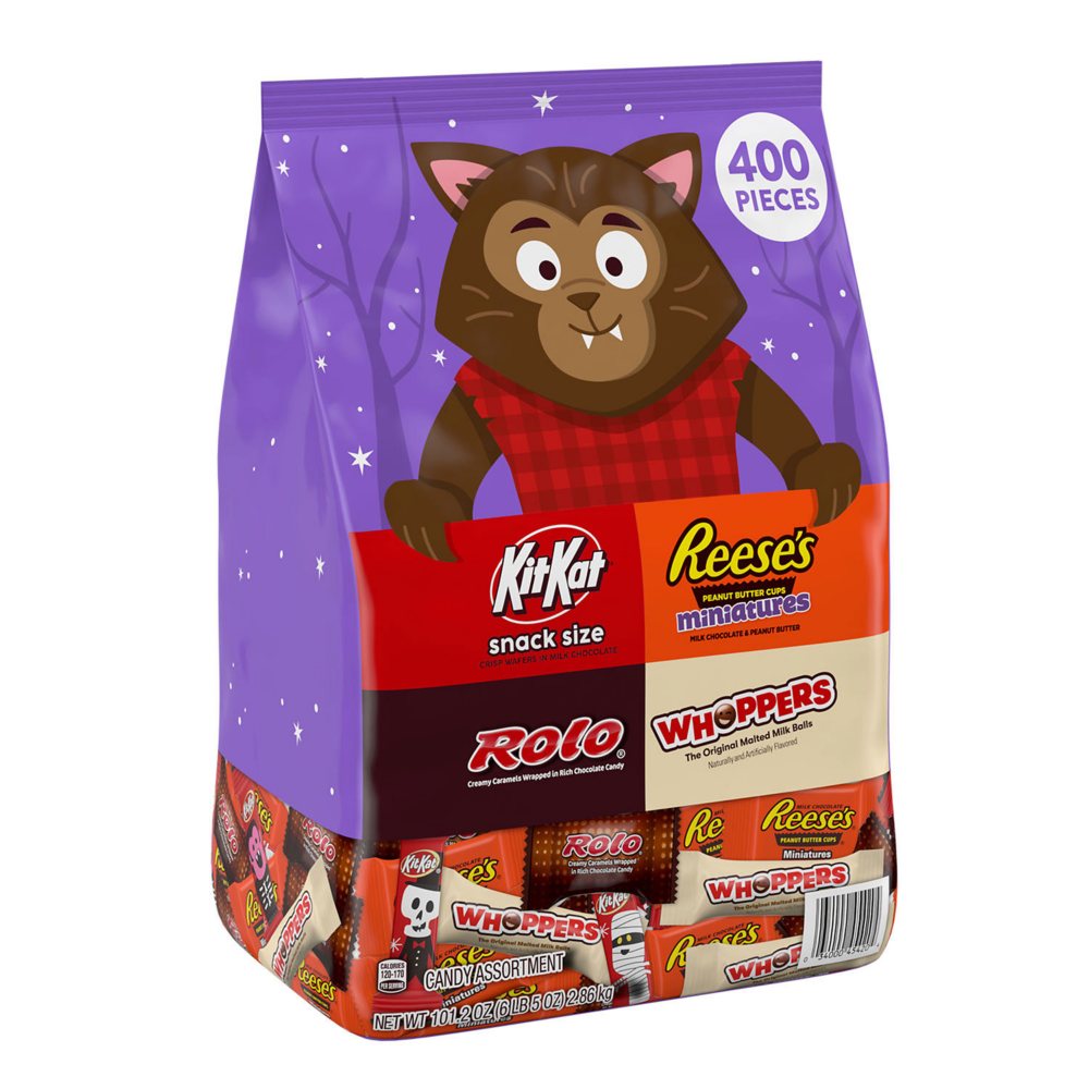 HERSHEY'S Halloween Chocolate Candy, Variety Pack, 400 pcs.