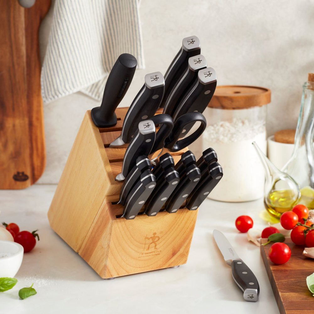 Henckels Forged Premio 17 Piece Stainless Steel Knife Block Set