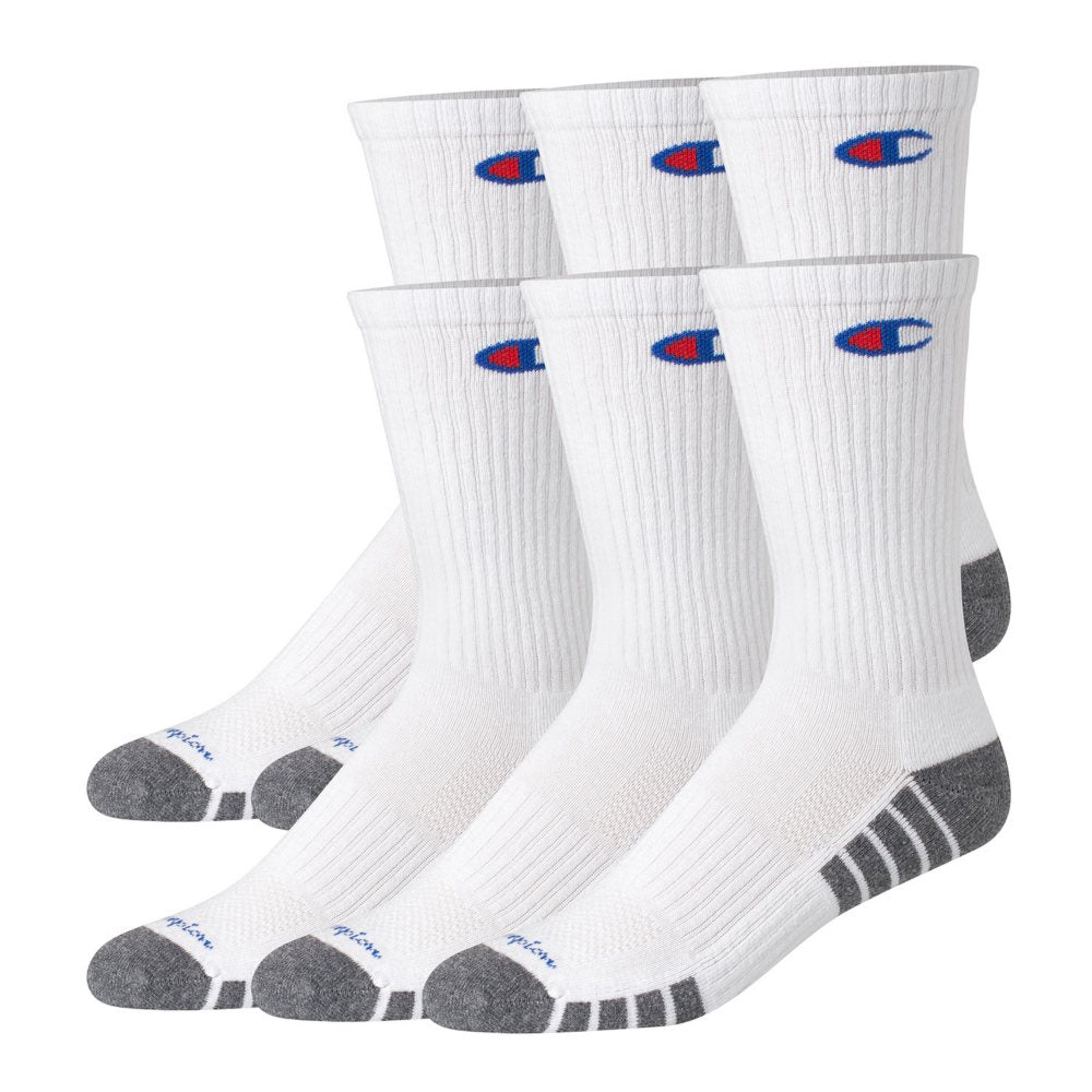 Champion 6-Pack Vapor Cool Crew Sock