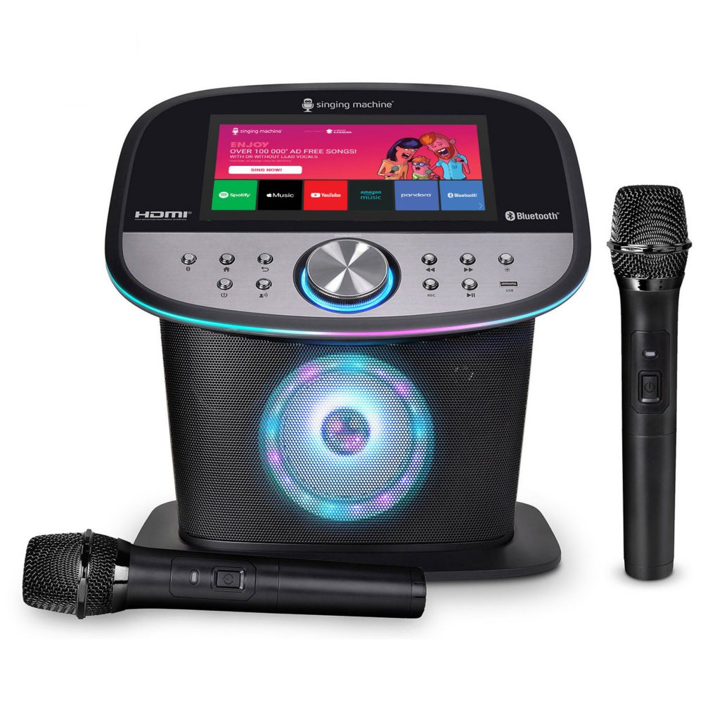 Singing Machine Platinum WiFi Karaoke System with 10" Touchscreen Display & 2 Wireless Microphones