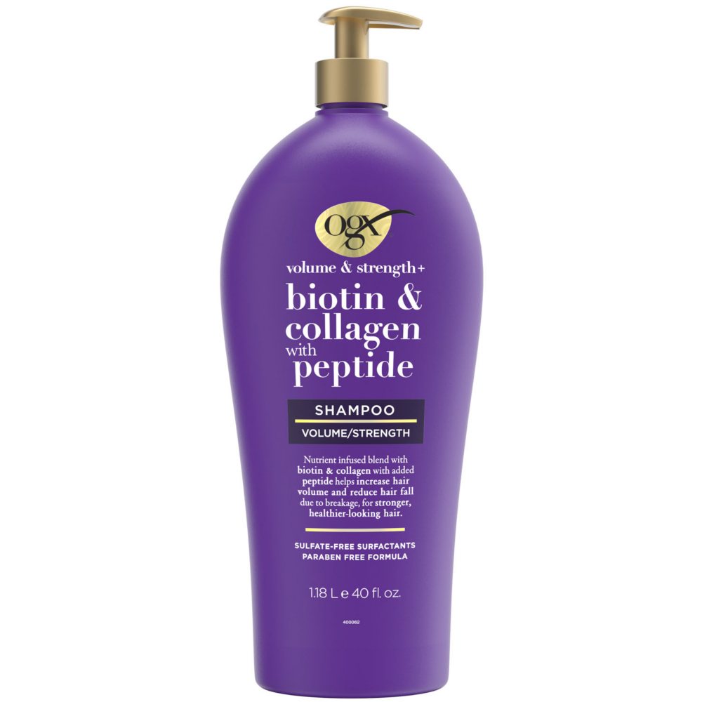 OGX Volume & Strength + Biotin & Collagen Shampoo, 40 fl. oz.