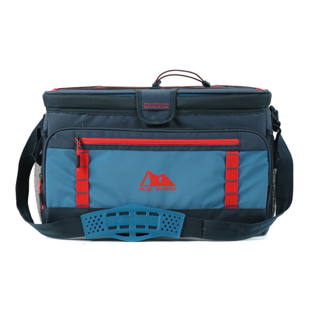 AZ Pro 48 Can Zipperless™ Cooler - Navy/Orange