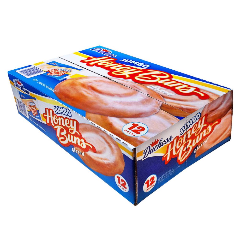 Duchess Jumbo Glazed Honey Buns, 5 oz., 12 pk.