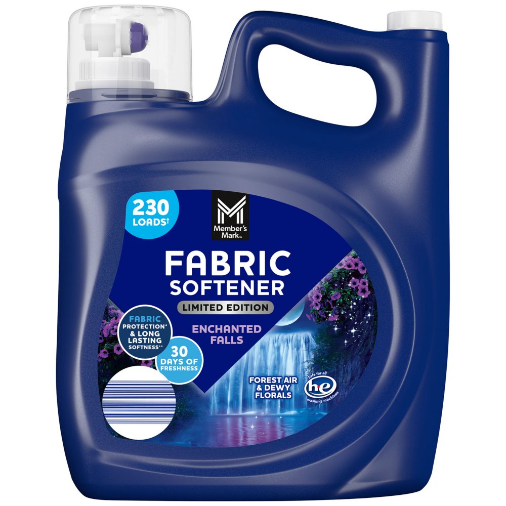 Member's Mark Liquid Fabric Softener, Enchanted Falls, 230 loads, 196 fl. oz.