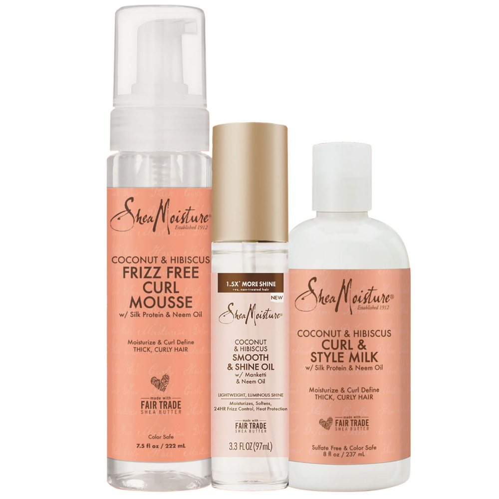 Shea Moisture Coconut & Hibiscus Curl Defining Trio