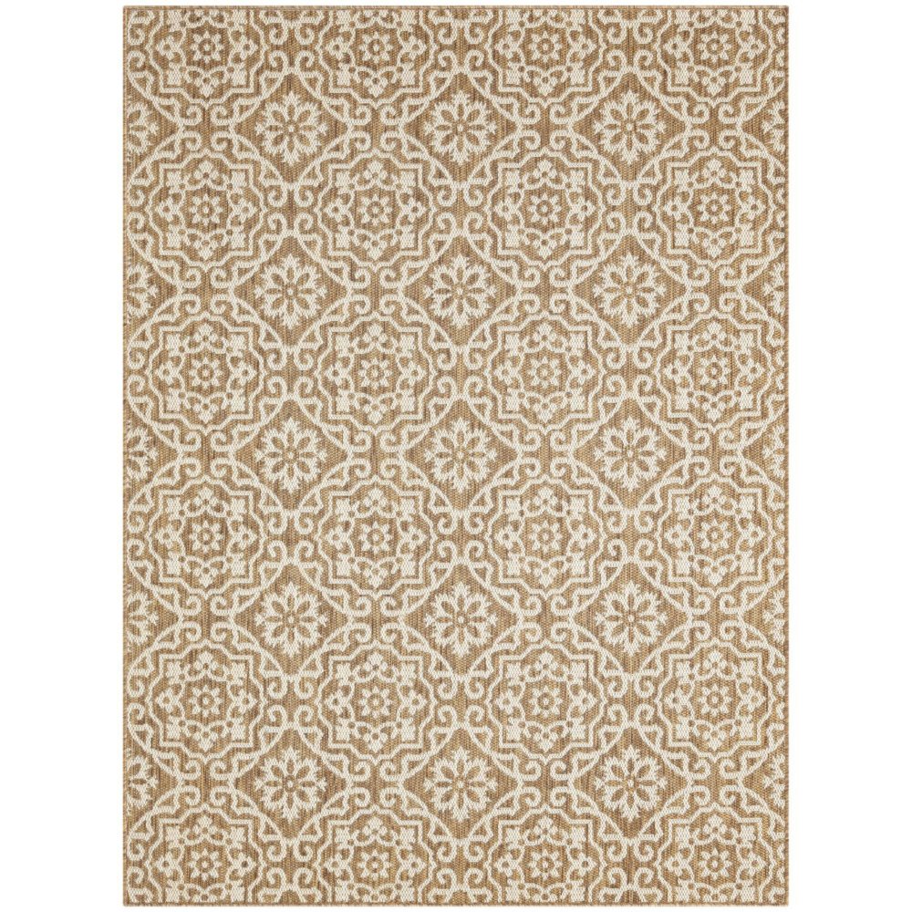 Nicole Miller New York Patio Country Danica Transitional Geometric Indoor/Outdoor Area Rug - Brown/Beige