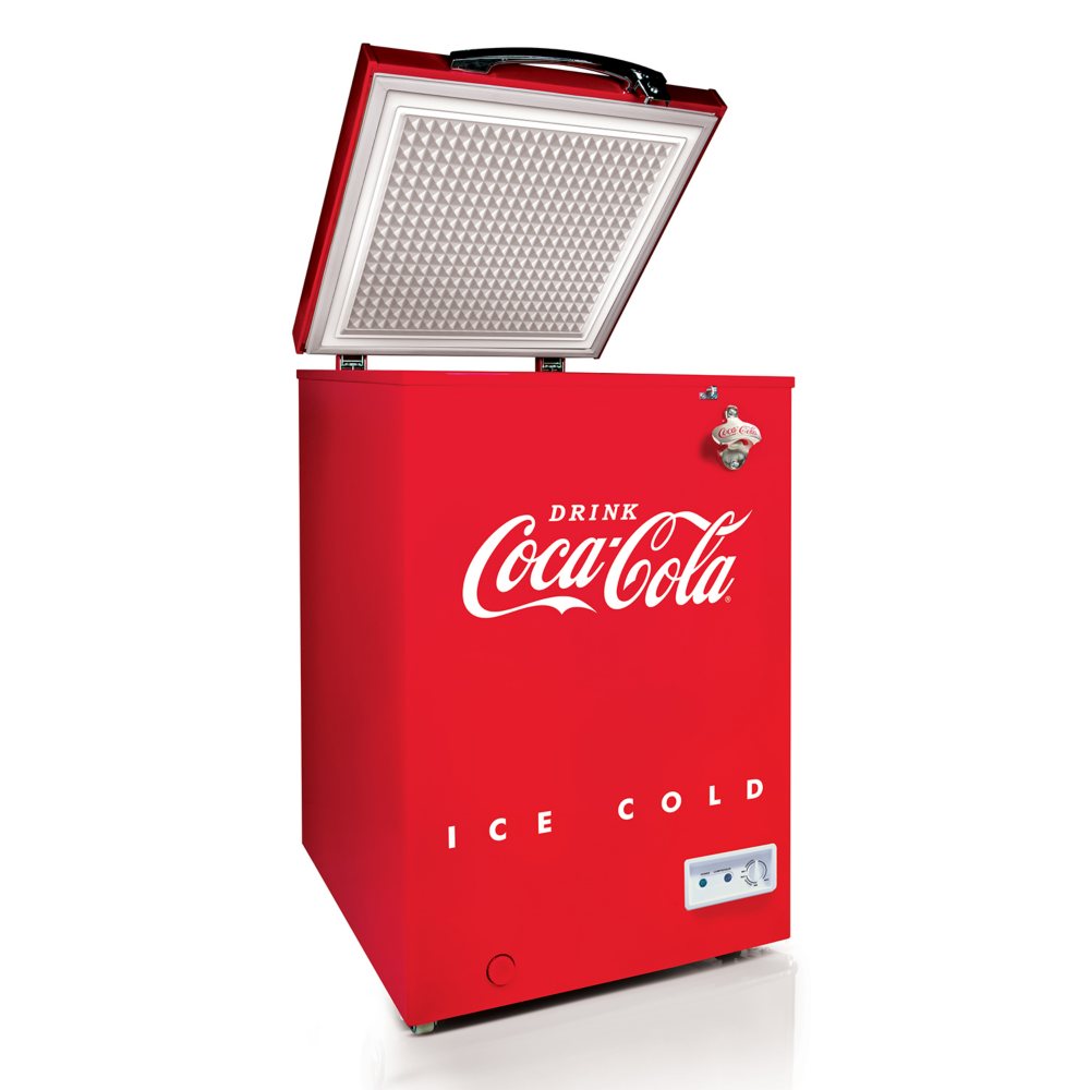 Coca-Cola 3.5 Cu.Ft. Refrigerator & Chest Freezer, Red