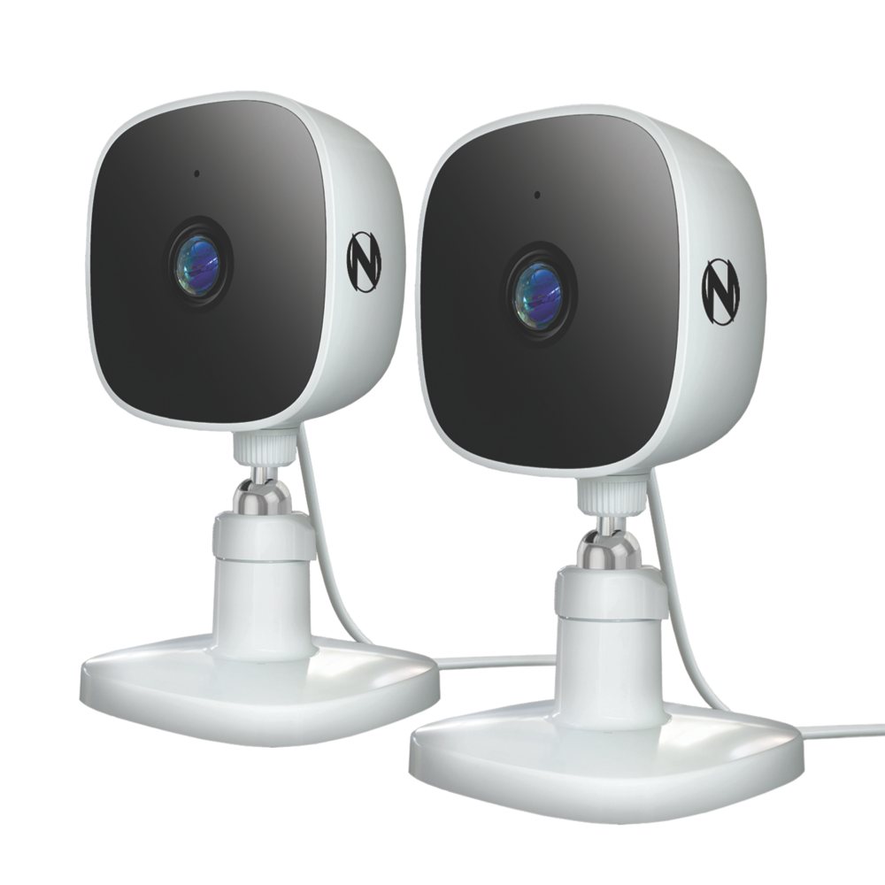 Night Owl Indoor Wi-Fi IP Plug-In 1080p Deterrence Cameras with 2-Way Audio (2-Pack)