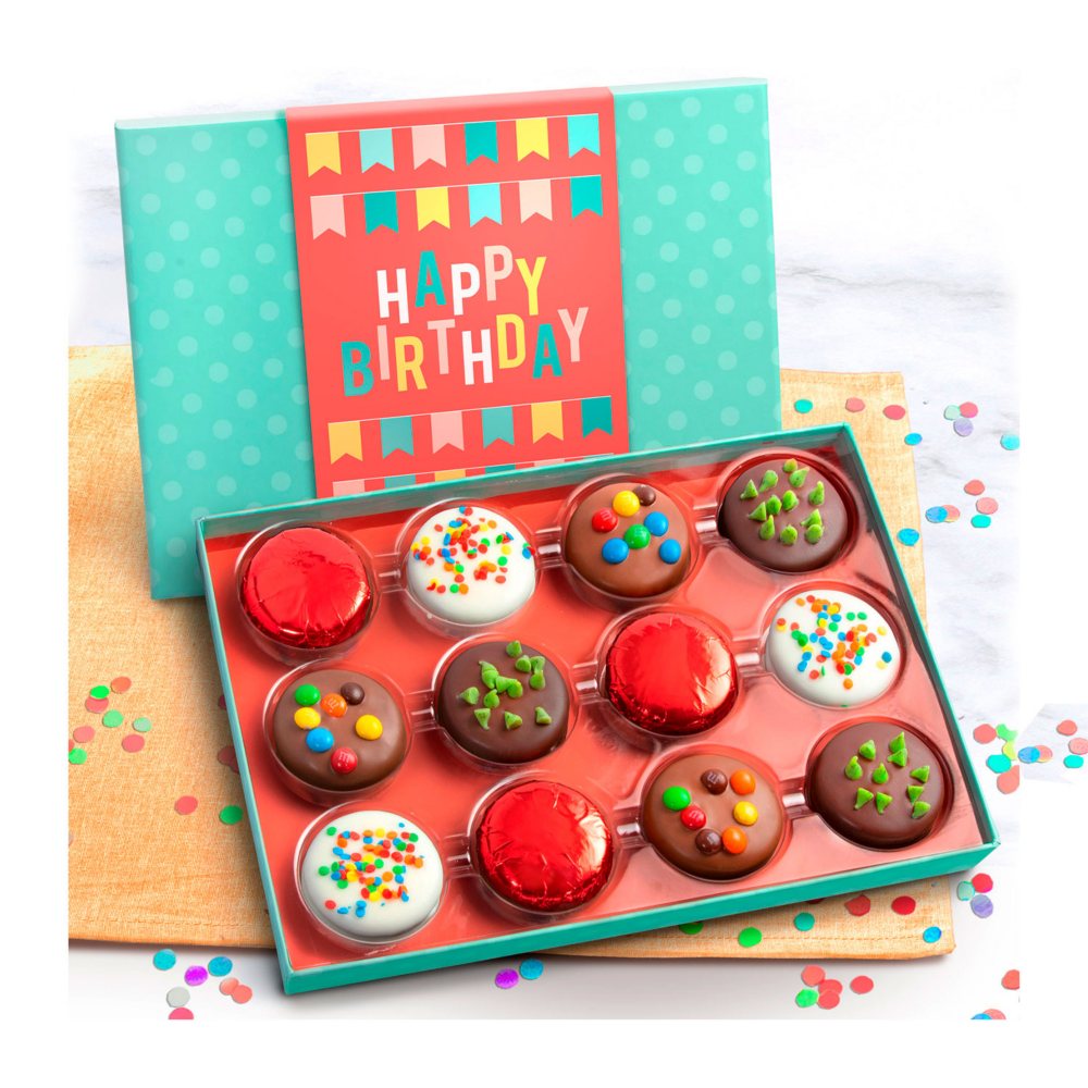 A Gift Inside Happy Birthday Chocolate Covered Oreos, 12 ct.