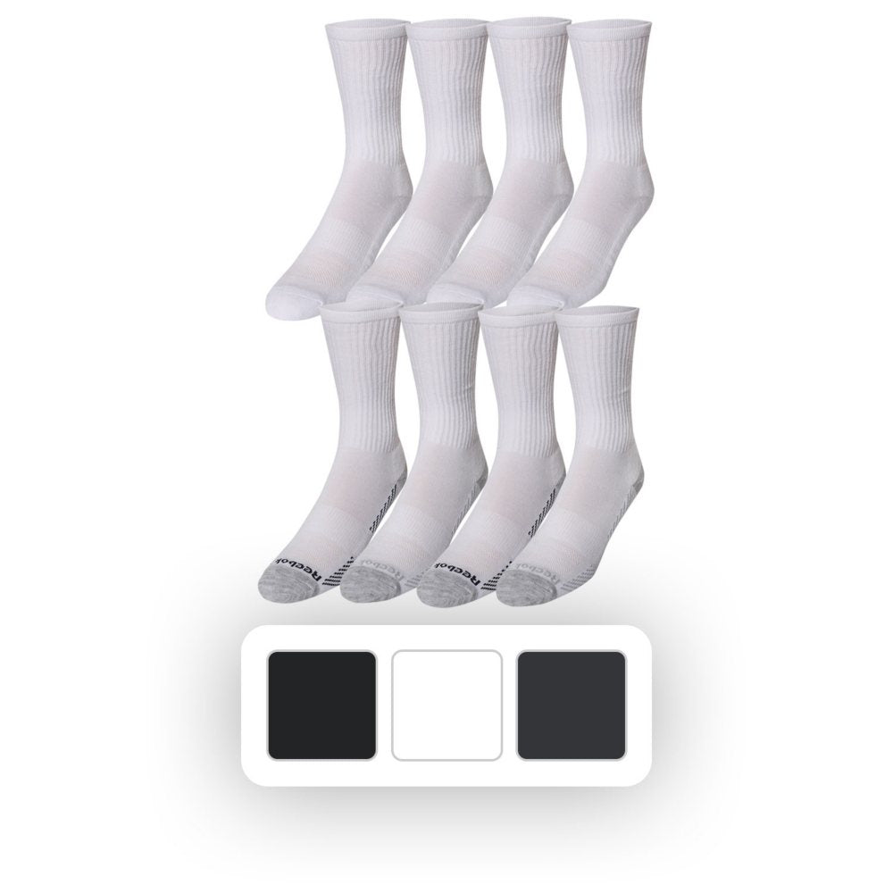 Reebok Men's 8-Pack Crew Sock