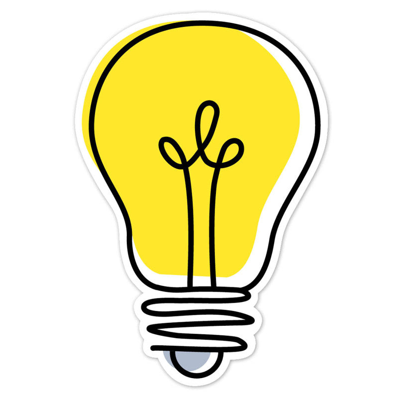 Doodle Lightbulb 6In Cutouts Core Decor (Pack of 6)