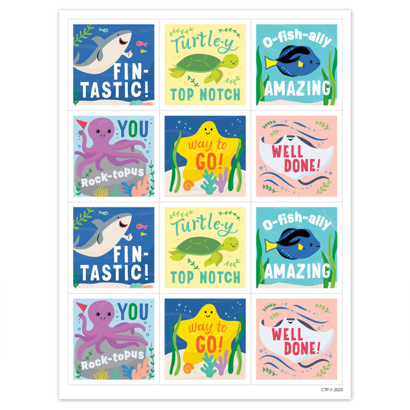 Sea Friends Reward Stickers (Pack of 10)