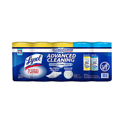 Lysol Advanced Cleaning Disinfecting Wipes Variety Pack, 360 ct.