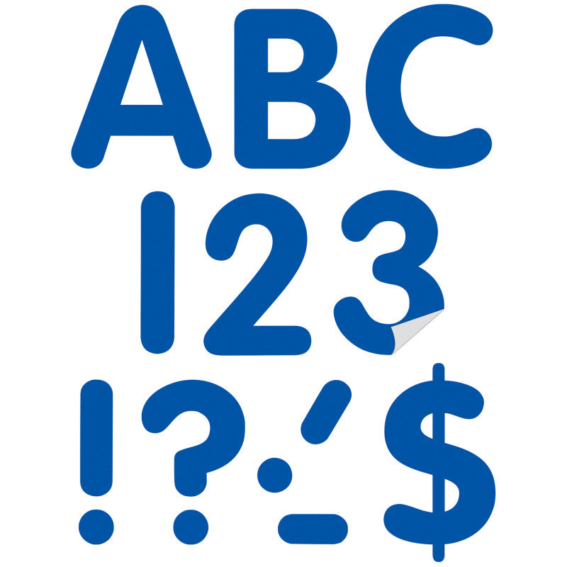 Blue 4In Classic Adhesive Letters Uppercase (Pack of 3)