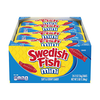 Swedish Fish Mini Soft & Chewy Candy, 2 oz.