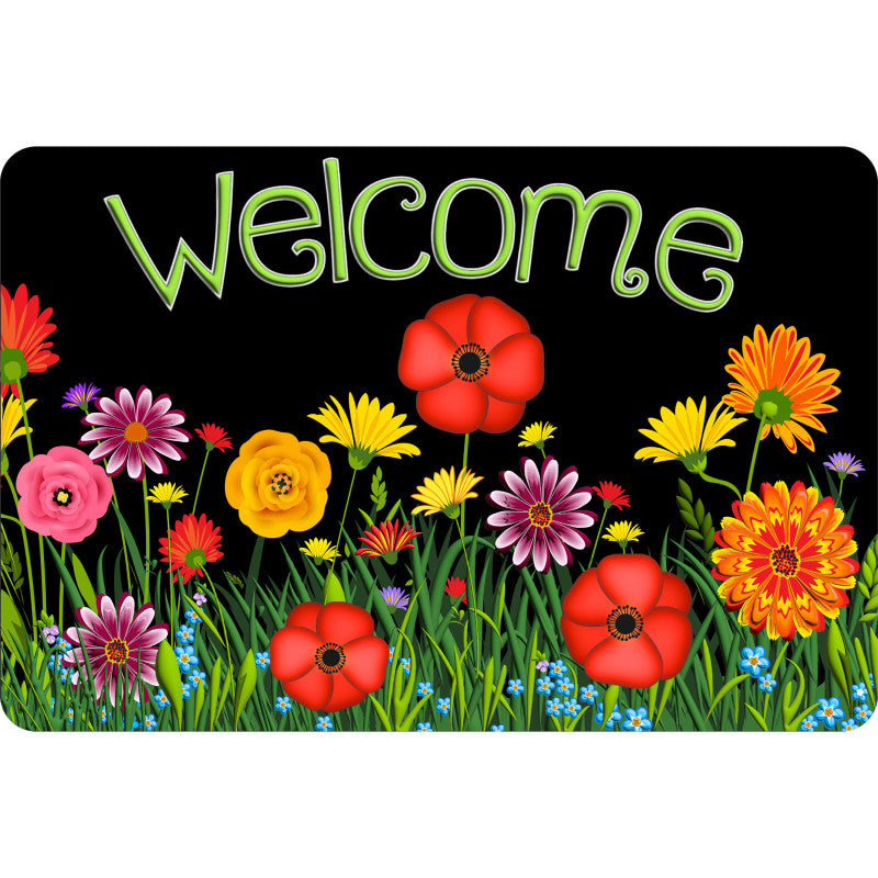 Welcome Mat Wildflowers 15.5 X 23.5In (Pack of 3)