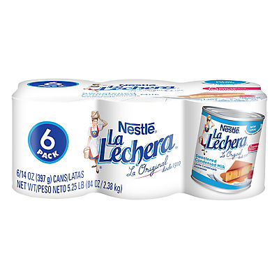 Nestle La Lechera Sweetened Condensed Milk Cans, 5.25 lbs.