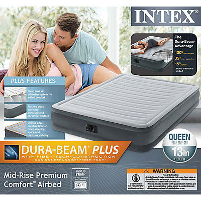 Intex Dura-Beam Comfort Plus Queen Size Airbed