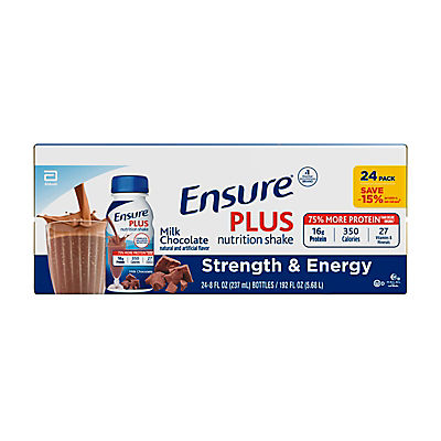 Ensure Plus Milk Chocolate Nutrition Shake, 24 pk./8 fl. oz.