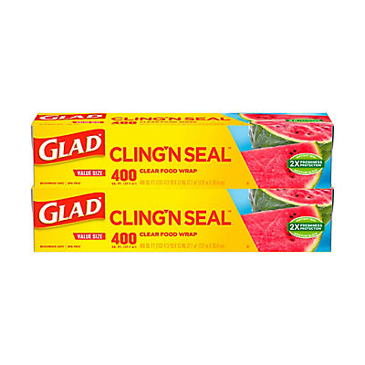 Glad Cling Plastic Wrap, 2 pk./400 sq. ft.