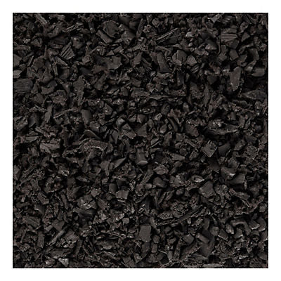 GroundSmart Rubber Mulch 25 Bags, Black
