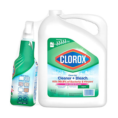 Clorox Clean-Up All Purpose Cleaner with Bleach with Refill - Original, 32 oz. Spray/180 oz. Refill