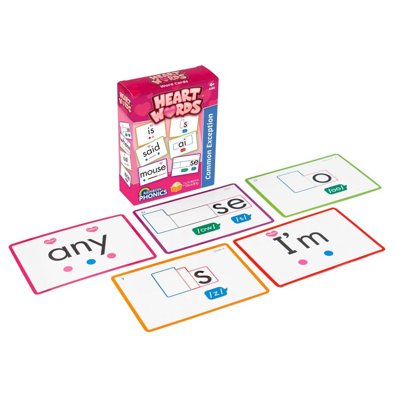 Heart Words Flash Cards