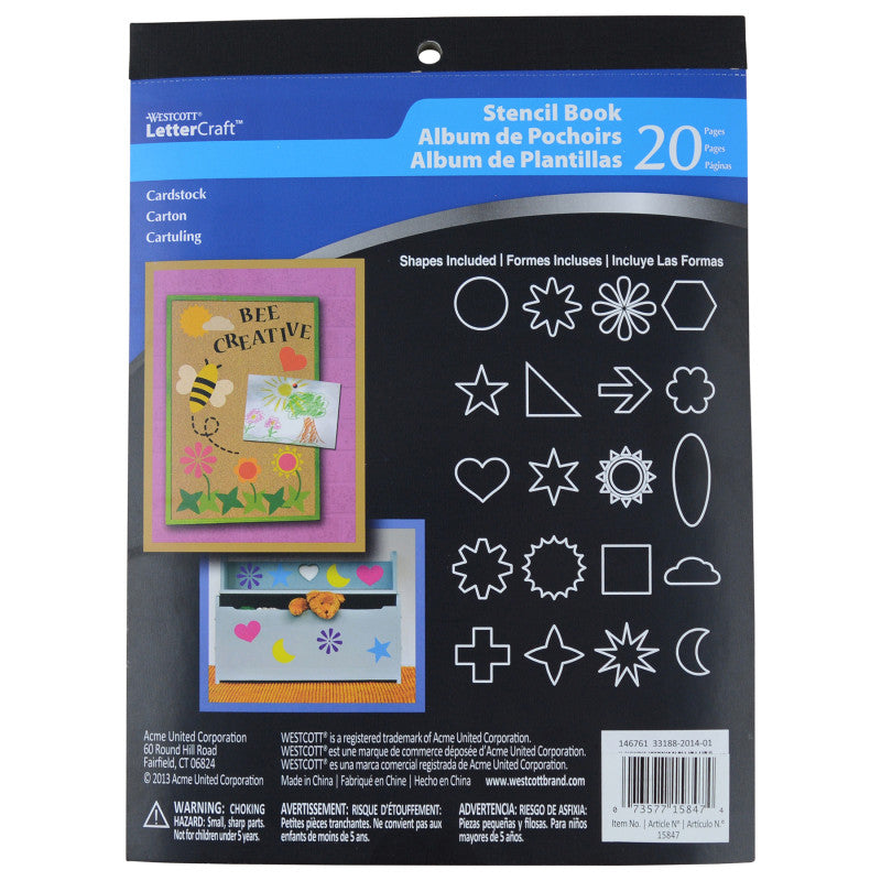 20-Page Stencil Book (Pack of 6)