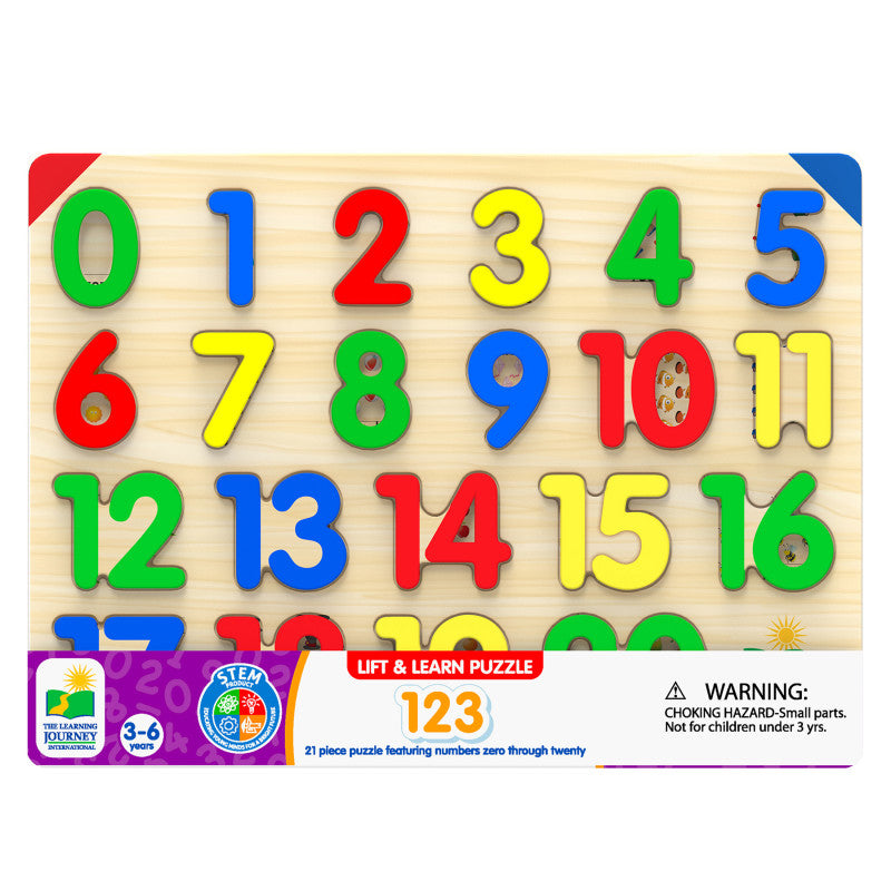 Lift & Learn 123 Number Puzzle (Pack of 6)