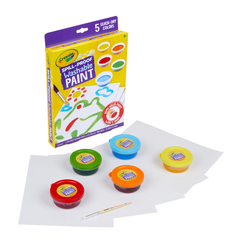 Spill-Proof Washable Paint Kit (Pack of 3)