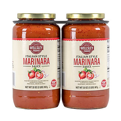 Wellsley Farms Italian Style Marinara Sauce, 2 pk./32 oz.