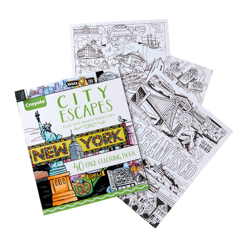 City Escapes Adult Coloring Books (Pack of 6)