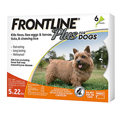 Frontline Plus for Small Dogs, 6 Month, 3 ct./0.091 fl. oz.
