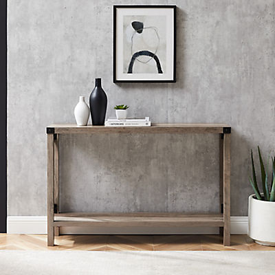 W. Trends Farmhouse 46" Sofa Console Entryway Table