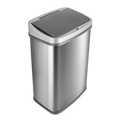 Nine Stars 13.2-Gal. Stainless Steel Sensor Trash Can