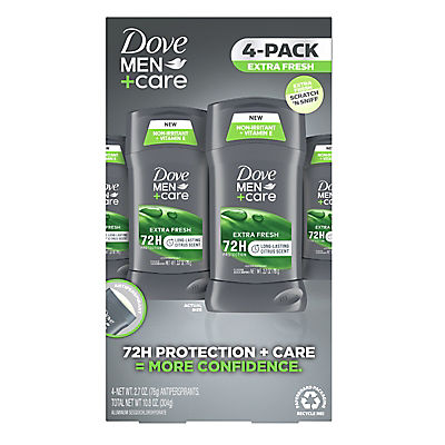 Dove Men+Care Antiperspirant Deodorant Extra Fresh, 4 pk.