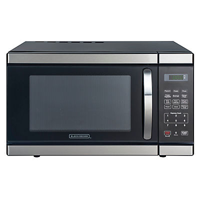 Black + Decker 1.1-Cu.-Ft. 1000W Microwave - Stainless Steel