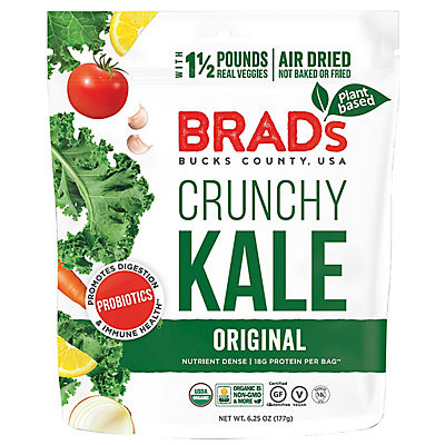 Brad's Organic Plant Based Crunchy Kale, 6.25 oz.