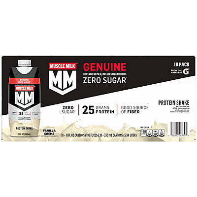Muscle Milk Genuine Protein Shake Vanilla, 18 pk./11 oz.