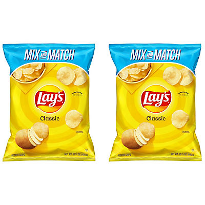 Lay's Classics Potato Chips, Pick n' Pack, 2 ct.