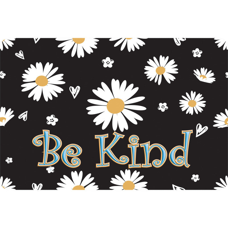 Welcome Mat 15.5X23.5In Be Kind Daisies (Pack of 2)