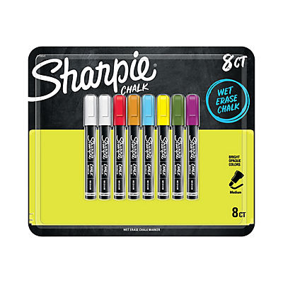Sharpie Wet Erase Chalk Markers, 8 pk. - Assorted