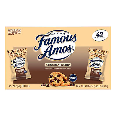 Famous Amos Chocolate Chip Cookies, 42 ct.