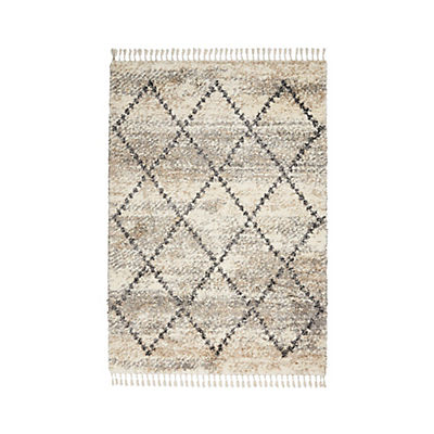 Nourison Oslo Shag Rug - Ivory/Gray