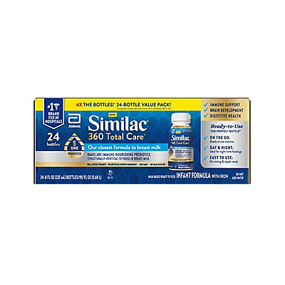 Similac 360 Total Care Infant Ready-to-Feed Bottle, 24 pk./8 fl. oz.