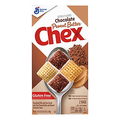 Chex Chocolate Peanut Butter Cereal, 2 pk.