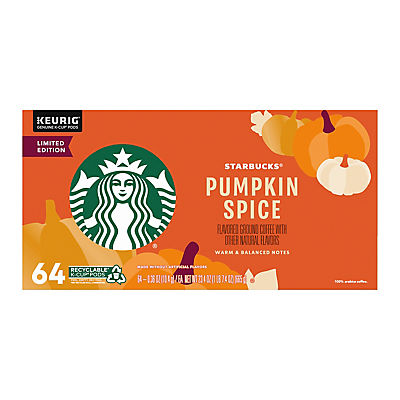 Starbucks Pumpkin Spice K-Cups, 64 ct.