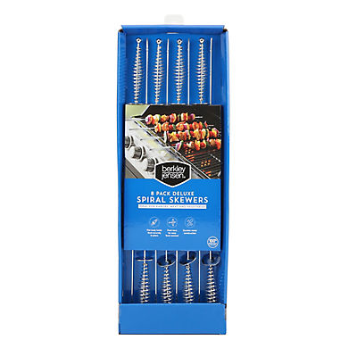 Berkley Jensen Deluxe Spiral Skewers, 8 pk.