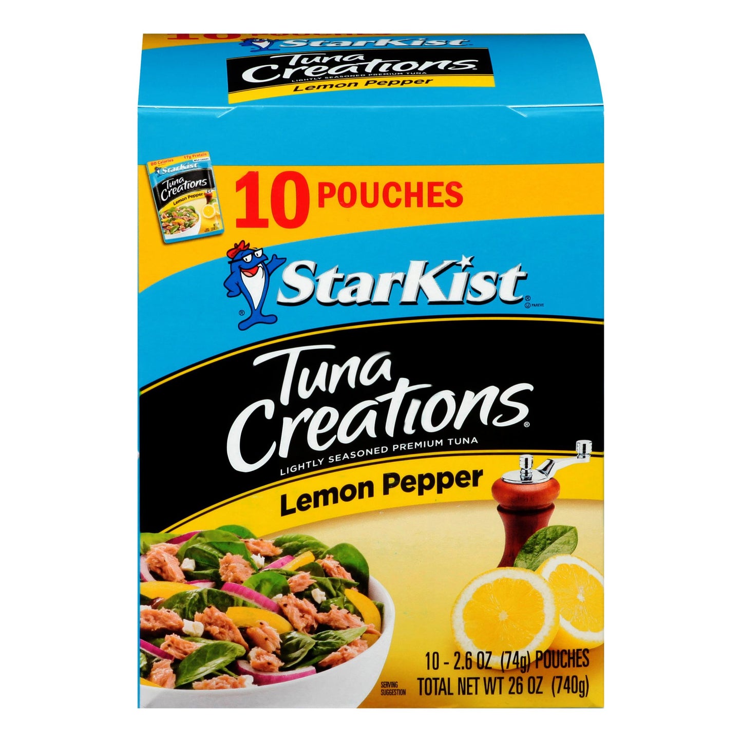 StarKist Tuna Creations Lemon Pepper Tuna Pouches, 10 pk./2.6 oz.